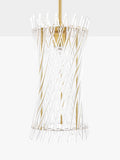 Där Loire pendant ceiling light brass clear - British product
