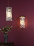 Där Loire pendant ceiling light brass clear - British product