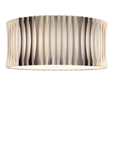 John Lewis Där Netra 3 Light Flush Ceiling Light, Satin Bronze- Buy online at McGrocer