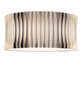 Där Netra 3 light flush ceiling light satin bronze, UK version