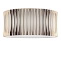Där Netra 3 light flush ceiling light satin bronze, UK version