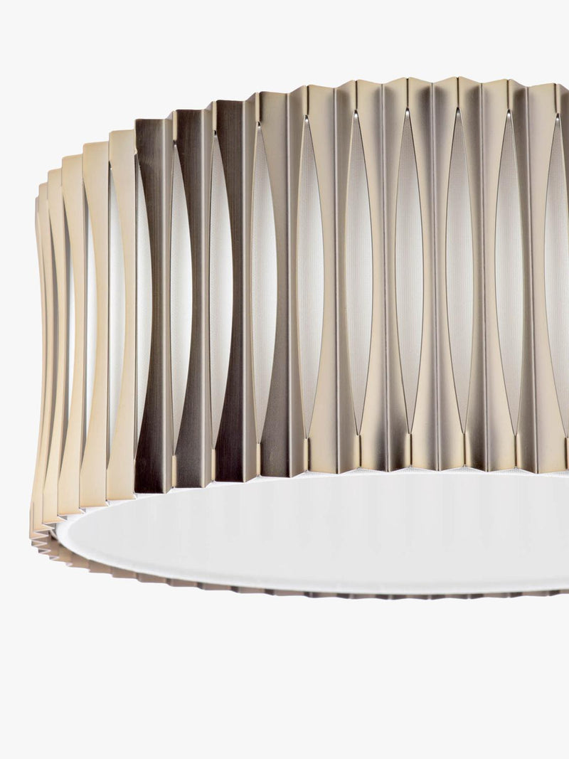 Där Netra 3 light flush ceiling light satin bronze, UK version