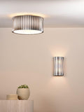 Där Netra 3 light flush ceiling light satin bronze, UK version