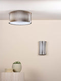 Där Netra 3 light flush ceiling light satin bronze, UK version
