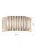 Där Netra 3 light flush ceiling light satin bronze, UK version