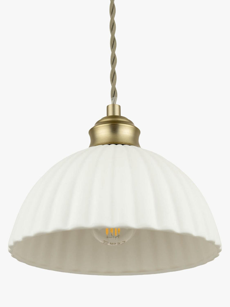 Laura Ashley Durford pendant light antique brass, UK version