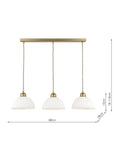 Laura Ashley Durford pendant light antique brass, UK version