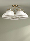 Laura Ashley Durford semi flush ceiling light antique brass, UK version