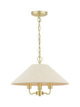 John Lewis Laura Ashley Harland Antique Brass Pendant Ceiling Light 40cm- Buy online at McGrocer