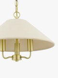 Laura Ashley Harland pendant ceiling light 40cm antique brass (British brand)