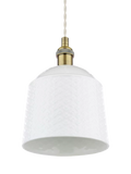 Laura Ashley porcelain pendant ceiling light set of 2 cream, UK version
