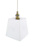 Laura Ashley square porcelain pendant ceiling light cream (British brand)