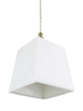 Laura Ashley square porcelain pendant ceiling light cream (British brand)
