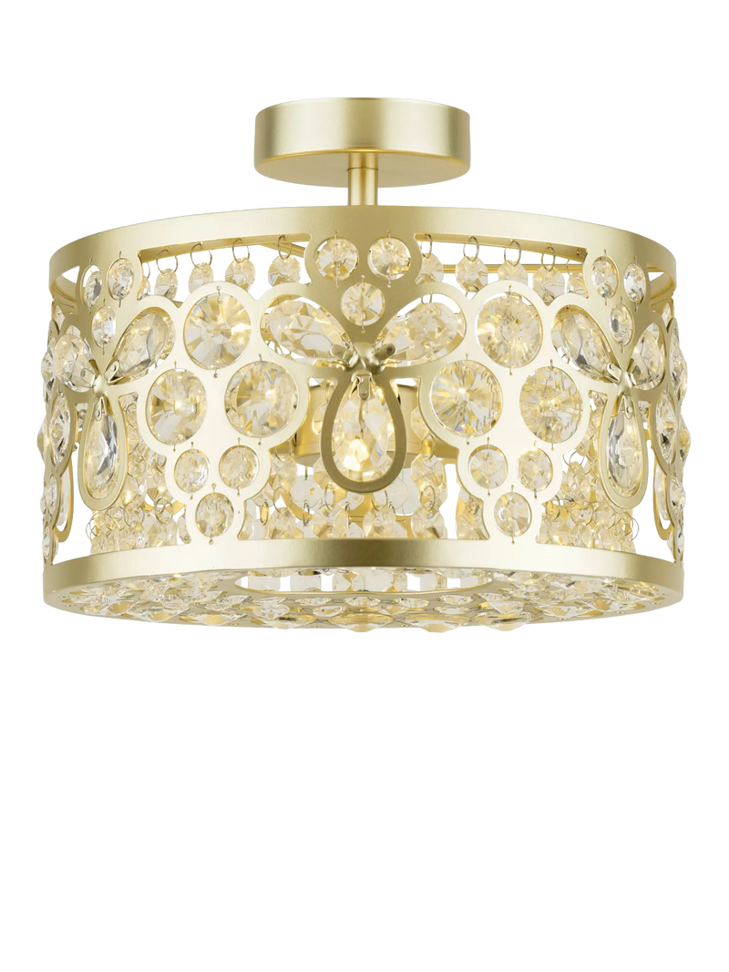 Laura Ashley Tilbrook flush ceiling light champagne (British brand)