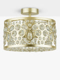Laura Ashley Tilbrook flush ceiling light champagne (British brand)