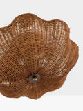 Joules Braywick flush ceiling light natural rattan 35cm (British brand)