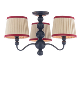 John Lewis Joules Harewood 3 Arm Semi Flush Pendant Ceiling Light Navy Blue- Buy online at McGrocer