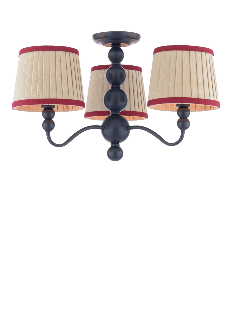 Joules Harewood semi flush ceiling light navy blue - British product