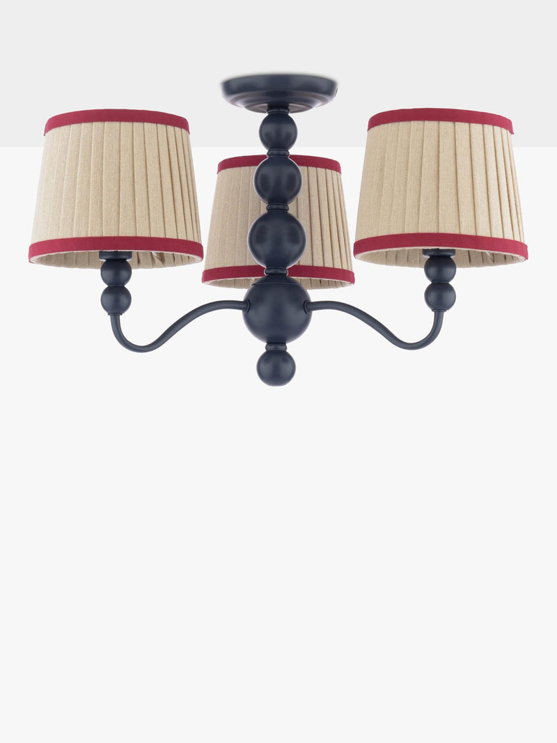 Joules Harewood semi flush ceiling light navy blue - British product
