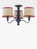 Joules Harewood semi flush ceiling light navy blue - British product