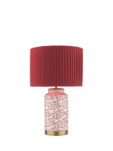 John Lewis Laura Ashley Knipton Ceramic Base Table Lamp, Ruby- Buy online at McGrocer