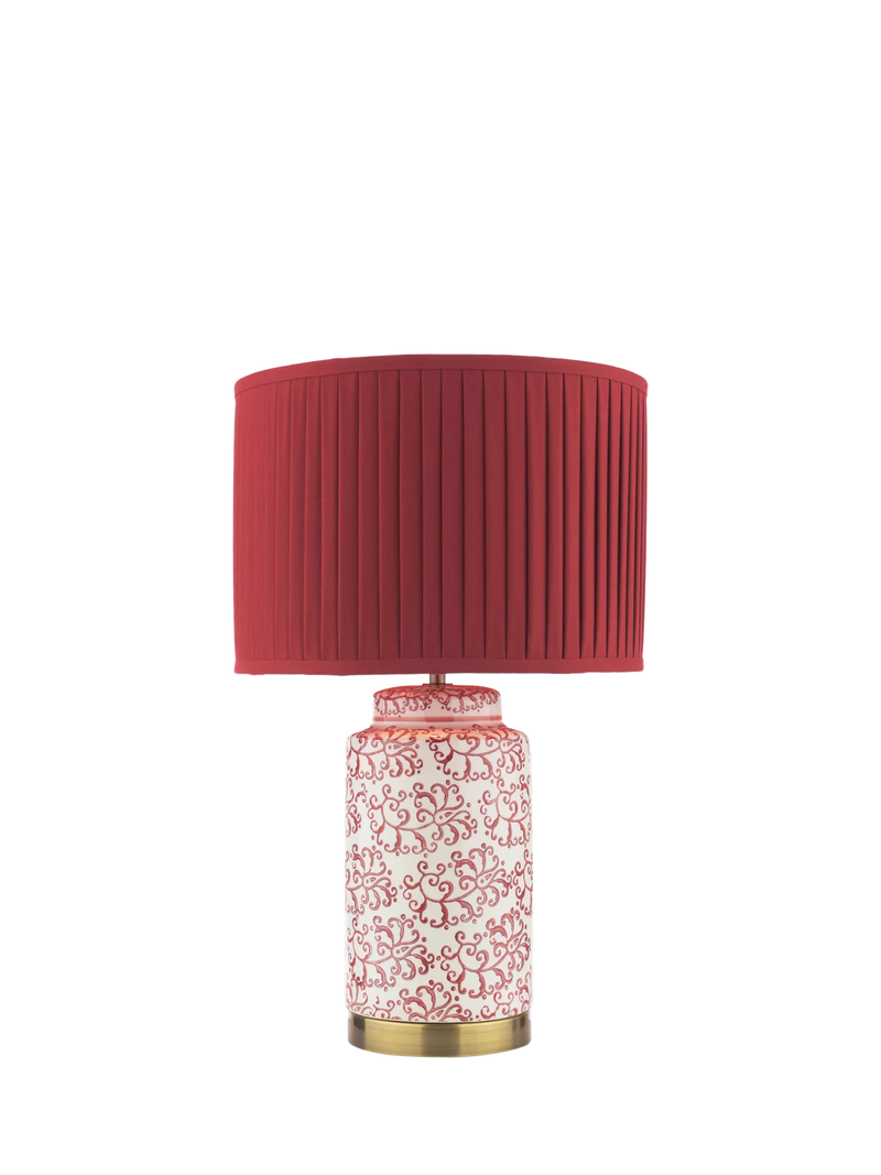Laura Ashley Knipton table lamp ruby ceramic base, UK version