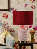 Laura Ashley Knipton table lamp ruby ceramic base, UK version