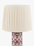 Laura Ashley Medlock ceramic table lamp in plum (British brand)