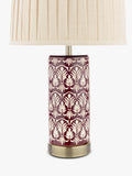 Laura Ashley Medlock ceramic table lamp in plum (British brand)