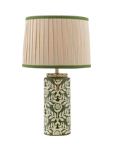 John Lewis Joules Highclere Glazed Ceramic Base Table Lamp Green- Buy online at McGrocer