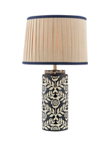 John Lewis Joules Highclere Glazed Ceramic Table Lamp Navy Blue- Buy online at McGrocer