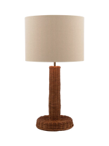 John Lewis Joules Portree Woven Rattan Table Lamp, Natural- Buy online at McGrocer