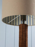 Joules Portree woven rattan table lamp natural finish, UK version