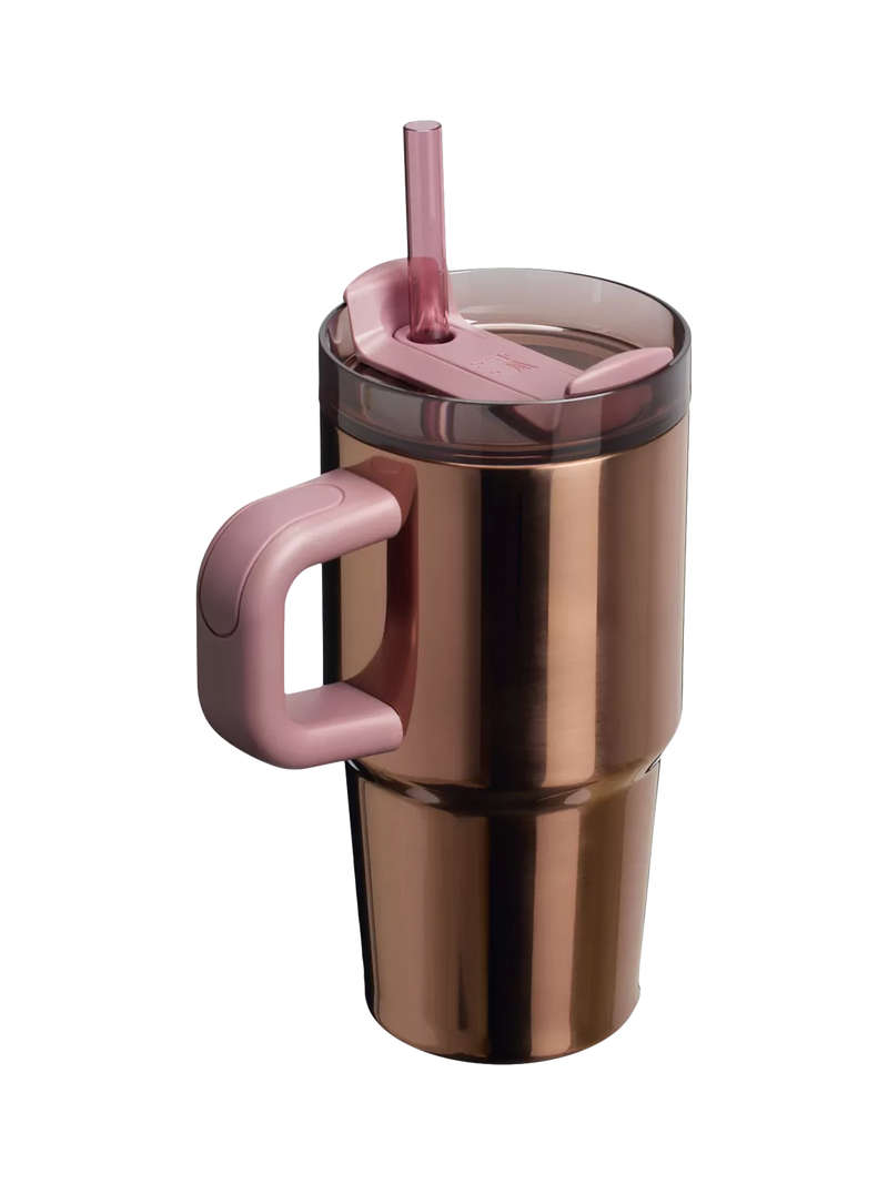 Stanley tumbler FlowState 600ml polished rose gold, imported from the UK