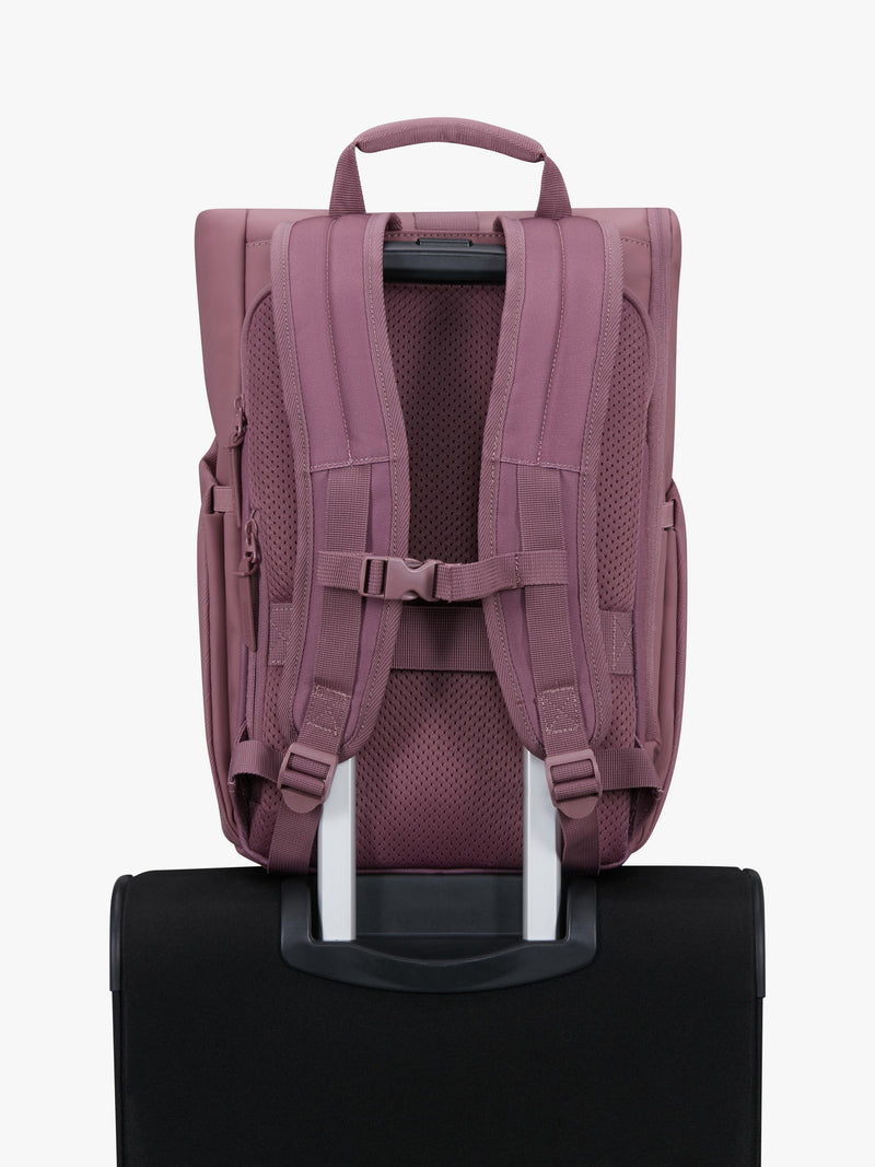 American Tourister roll top backpack mauve 22.5L, imported from the UK