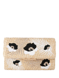 Carvela Giorgia flower clutch bag black multi - British product