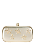 Carvela gold clutch bag with crystal starfish embellishments - British product