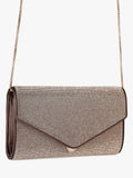Carvela spiral envelope clutch bag with chain strap and mirror (British brand)