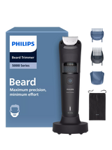 John Lewis Philips 5000 Series Beard Trimmer, Black- Buy online at McGrocer