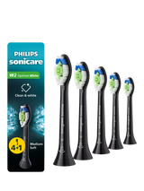 John Lewis Philips Sonicare Optimal White Toothbrush Heads, Pack of 5, Black- Buy online at McGrocer