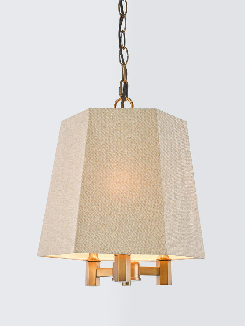 John Lewis Winchester hexagon ceiling light oatmeal, imported from the UK