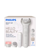 John Lewis Philips Series 9900 Beauty Set All-in-One for Body and Face with Epilator and SkinLED White- Buy online at McGrocer