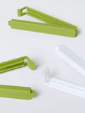 John Lewis bag seal clips pack of 8 green and white (British brand)