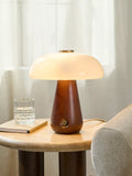 John Lewis Semla touch table lamp walnut wood effect (British brand)