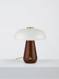 John Lewis Semla touch table lamp walnut wood effect (British brand)