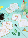Chasing Threads cocktail napkins embroidery kit 25cm set of 6 (British brand)