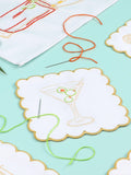 Chasing Threads cocktail napkins embroidery kit 25cm set of 6 (British brand)