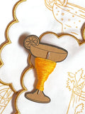 Chasing Threads cocktail napkins embroidery kit 25cm set of 6 (British brand)