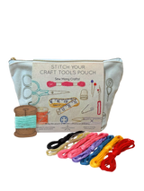 John Lewis Chasing Threads Craft Tools Zipped Pouch Embroidery Kit- Buy online at McGrocer