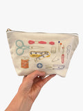 Chasing Threads embroidery kit zipped pouch beginner craft set, UK version